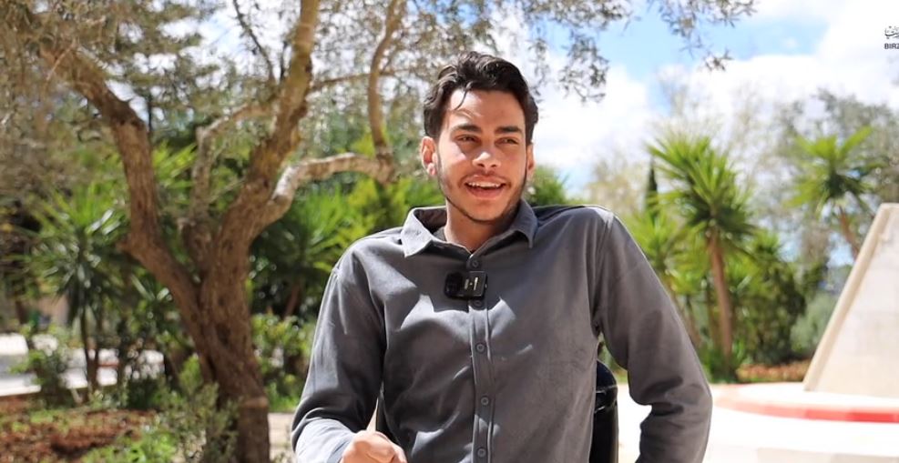 Birzeit University student Mustafa Falaneh shares his story on receiving an LKF scholarship